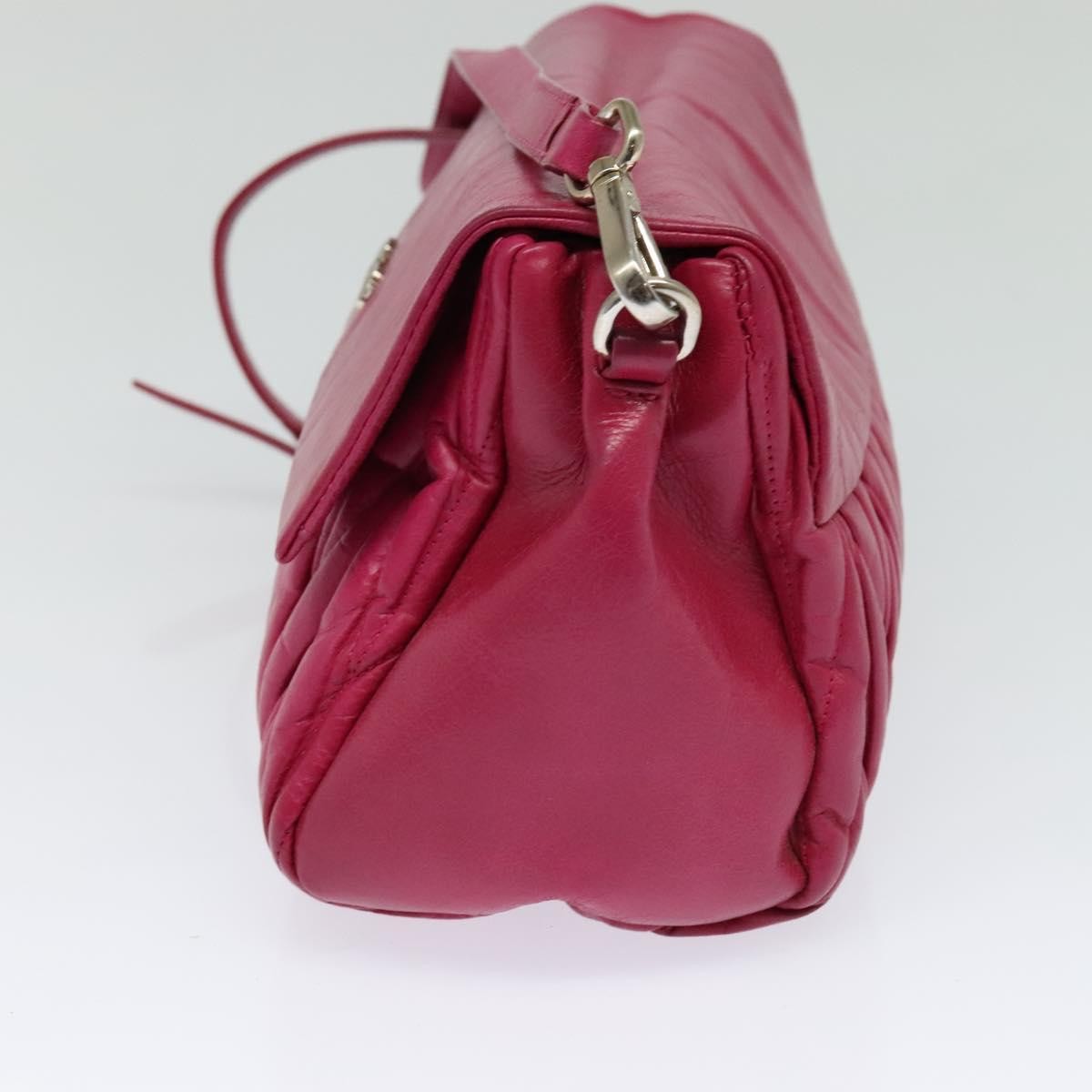 Miu Miu Matelasse Shoulder Bag – Pink Leather