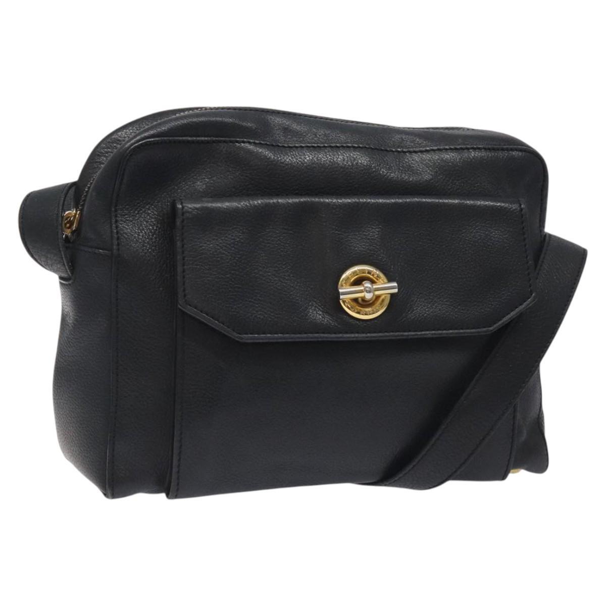 Celine Shoulder Bag – Black Leather