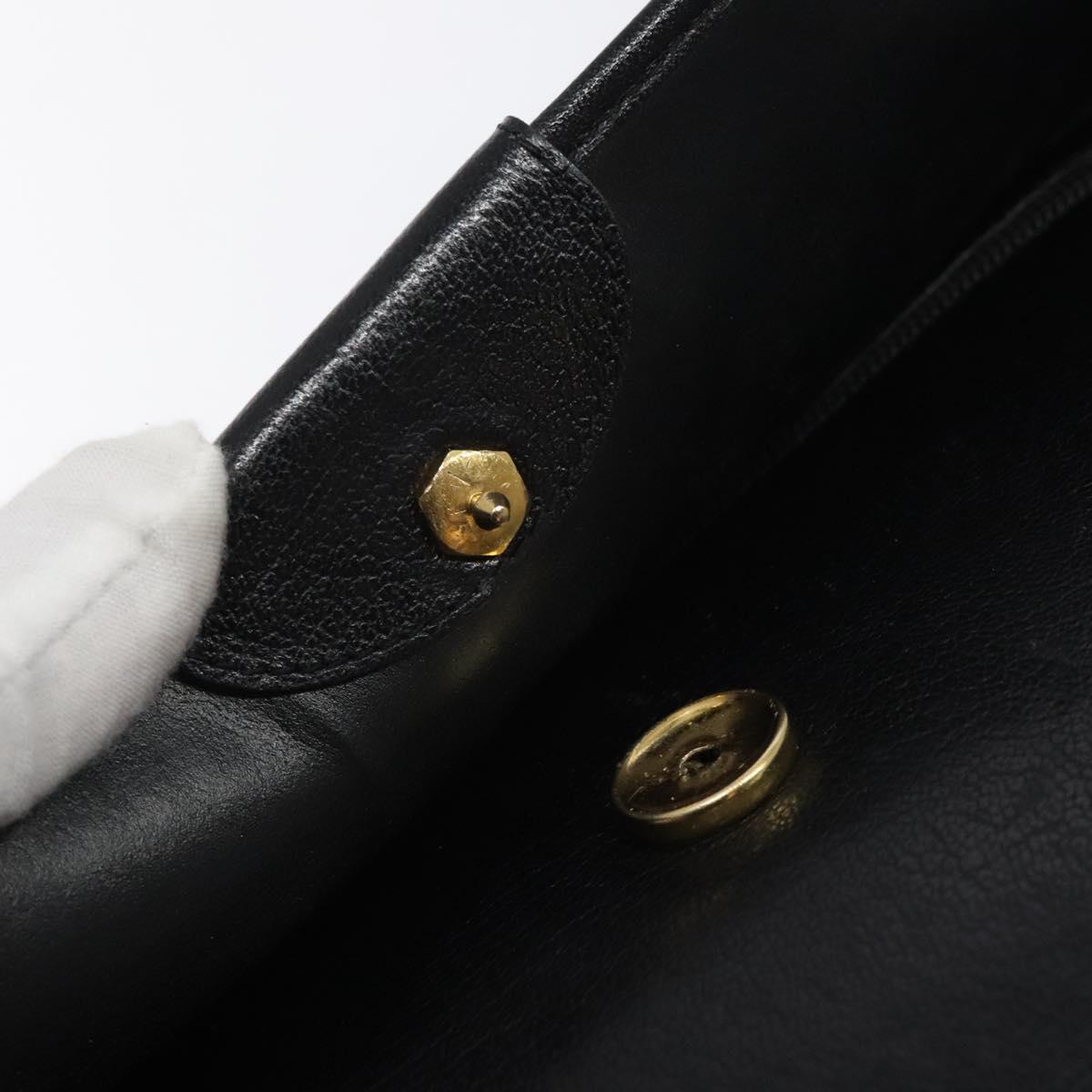 Dior Christian Shoulder Bag – Svart Lær Gull