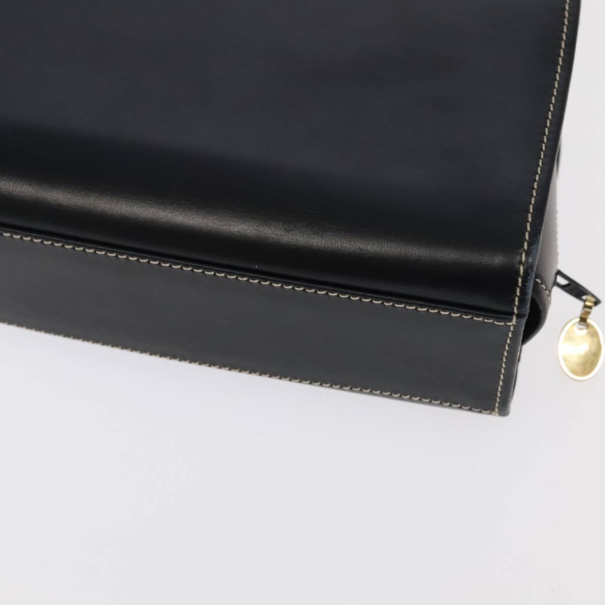 Dior Christian Shoulder Bag – Black Leather Gold