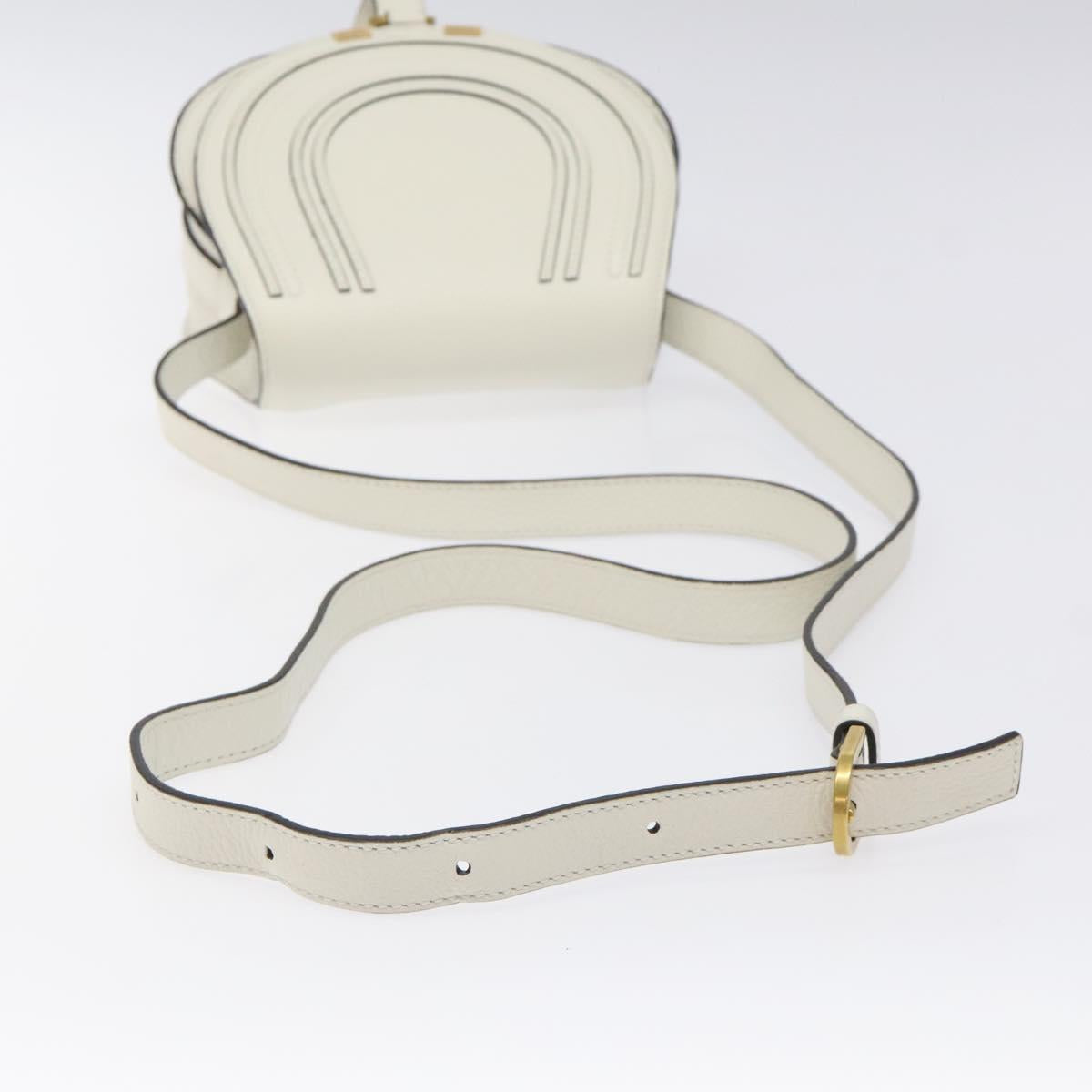 Chloe Mercy Shoulder Bag - White Leather