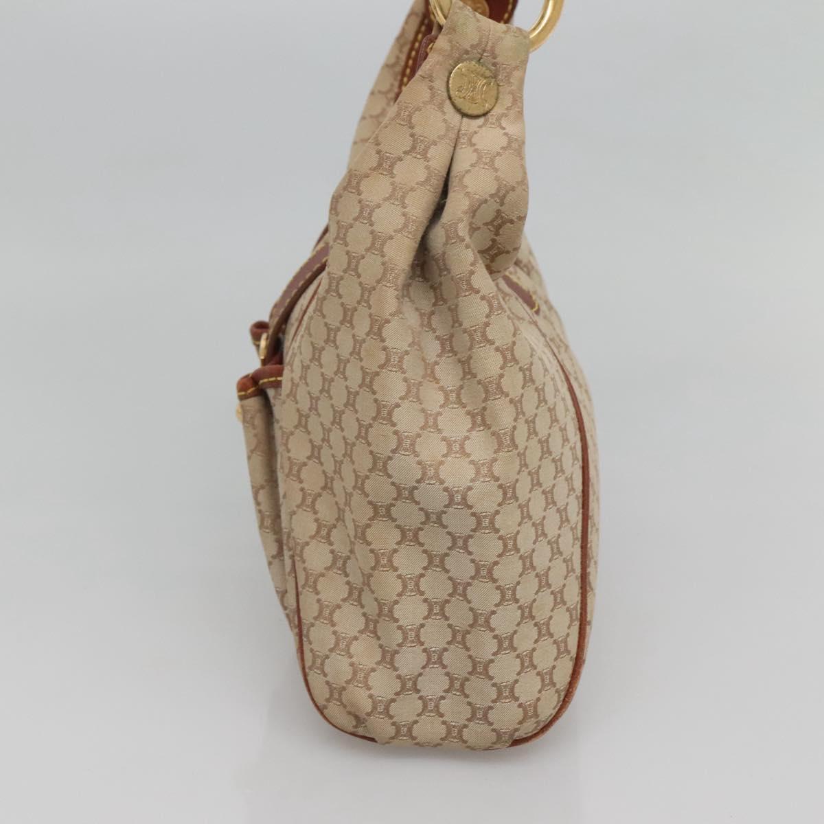 Celine Macadam Canvas Shoulder Bag – Beige-Gold