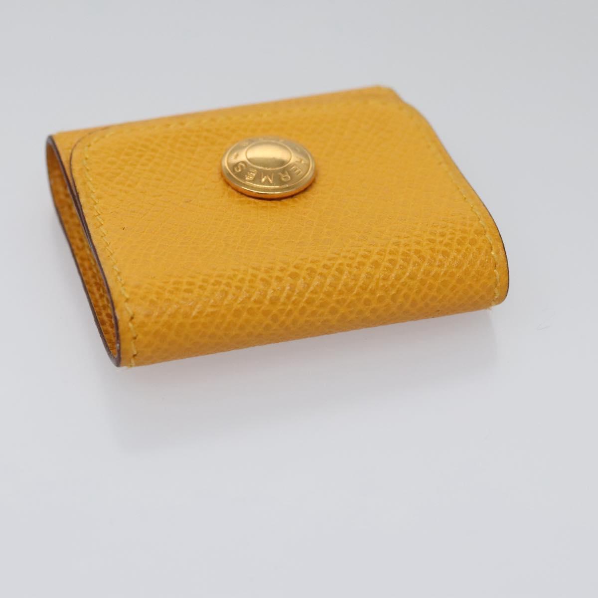 Hermes Wallet Yellow Leather