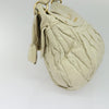 Miu Miu Matelasse Shoulder Bag – Ivory Gold Leather