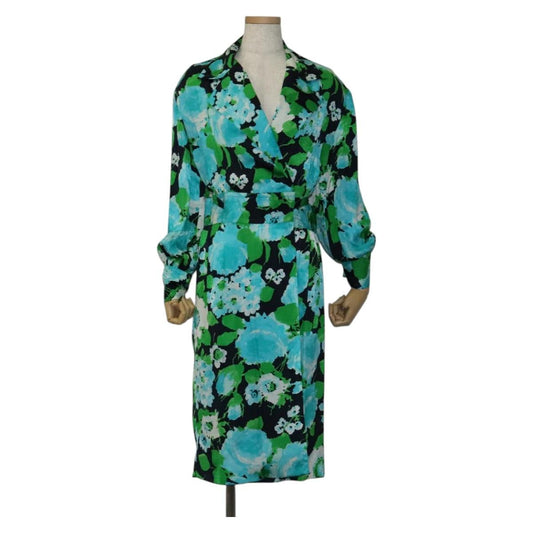 Celine Dress – Navy Silk