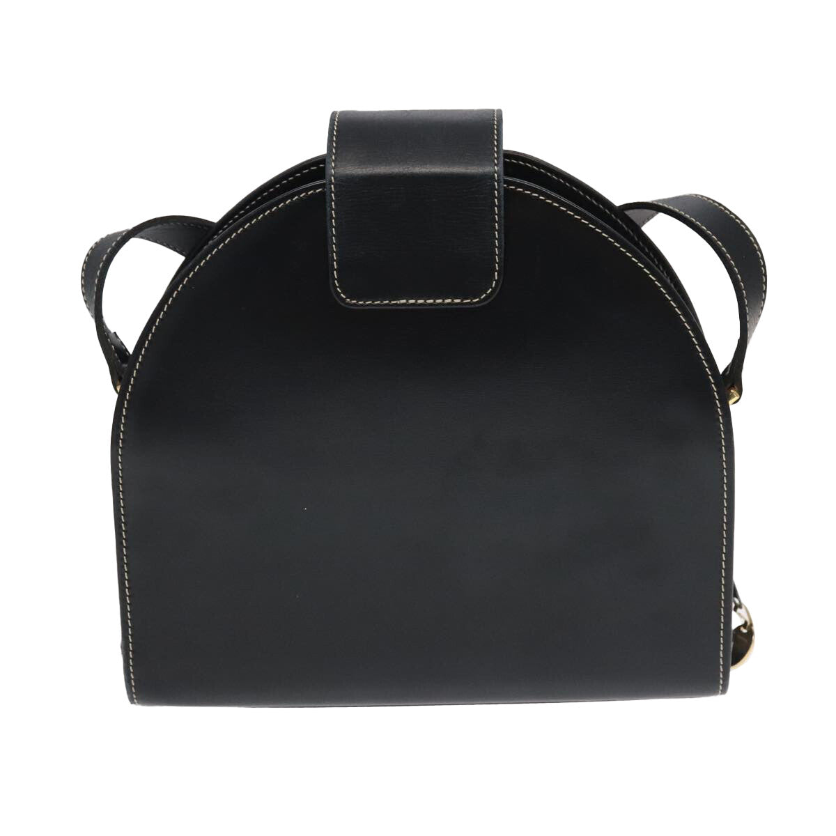 Dior Christian Shoulder Bag – Black Leather Gold