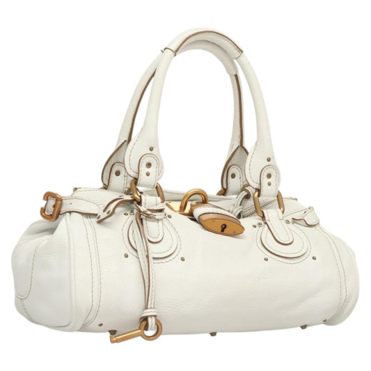 Chloe Paddington Bag - White Leather
