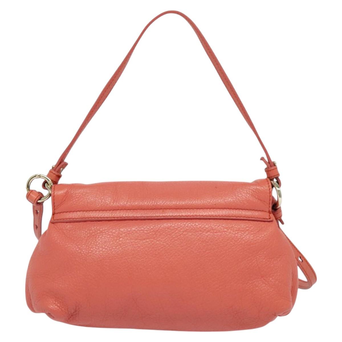 Chloe Lily Shoulder Bag - Pink Leather