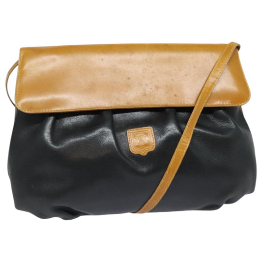 Celine Shoulder Bag – Black-Beige Leather