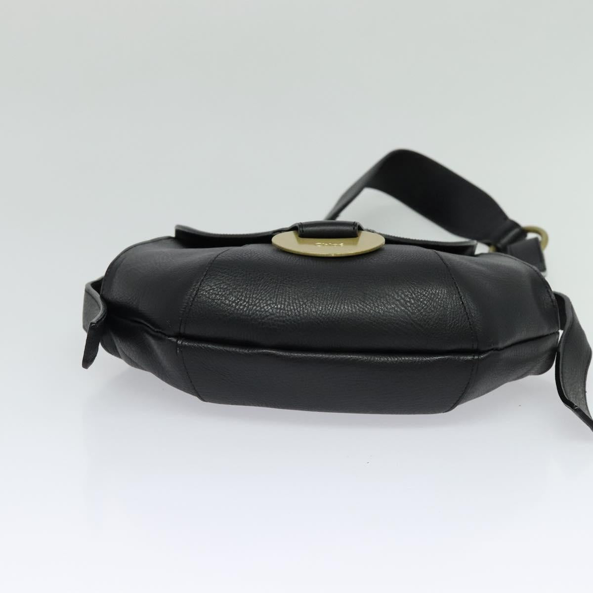 Chloe Shoulder Bag - Black Leather