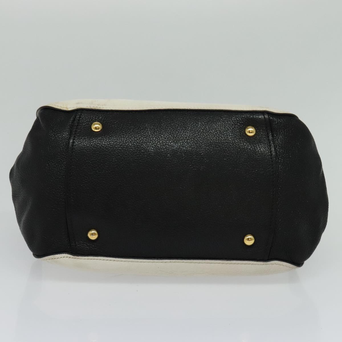 Miu Miu Bag – White Gold Black Leather