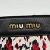 Miu Miu Bag – White Black Canvas Leather