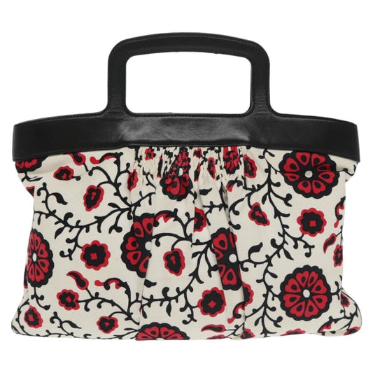 Miu Miu Bag – White Black Canvas Leather