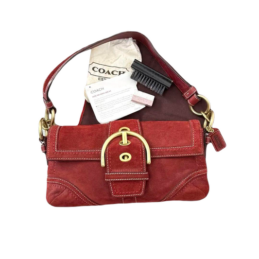COACH SUEDE SHOULDER BAG - Brands Select