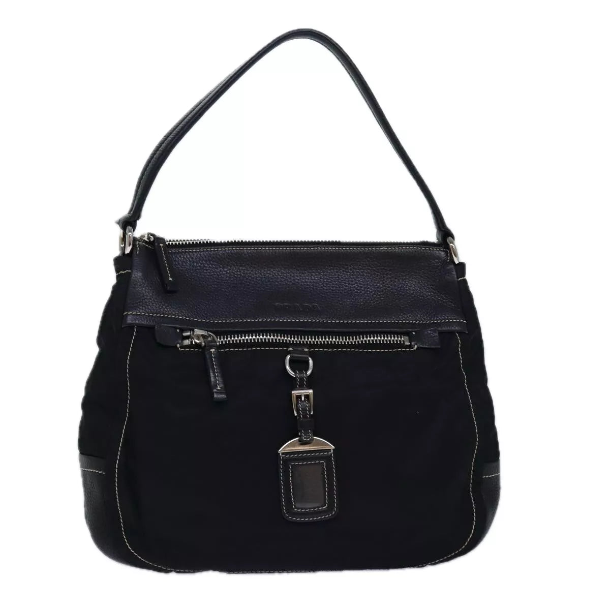 VINTAGE PRADA TESSUTO VITELLO DAINO SHOULDER BAG