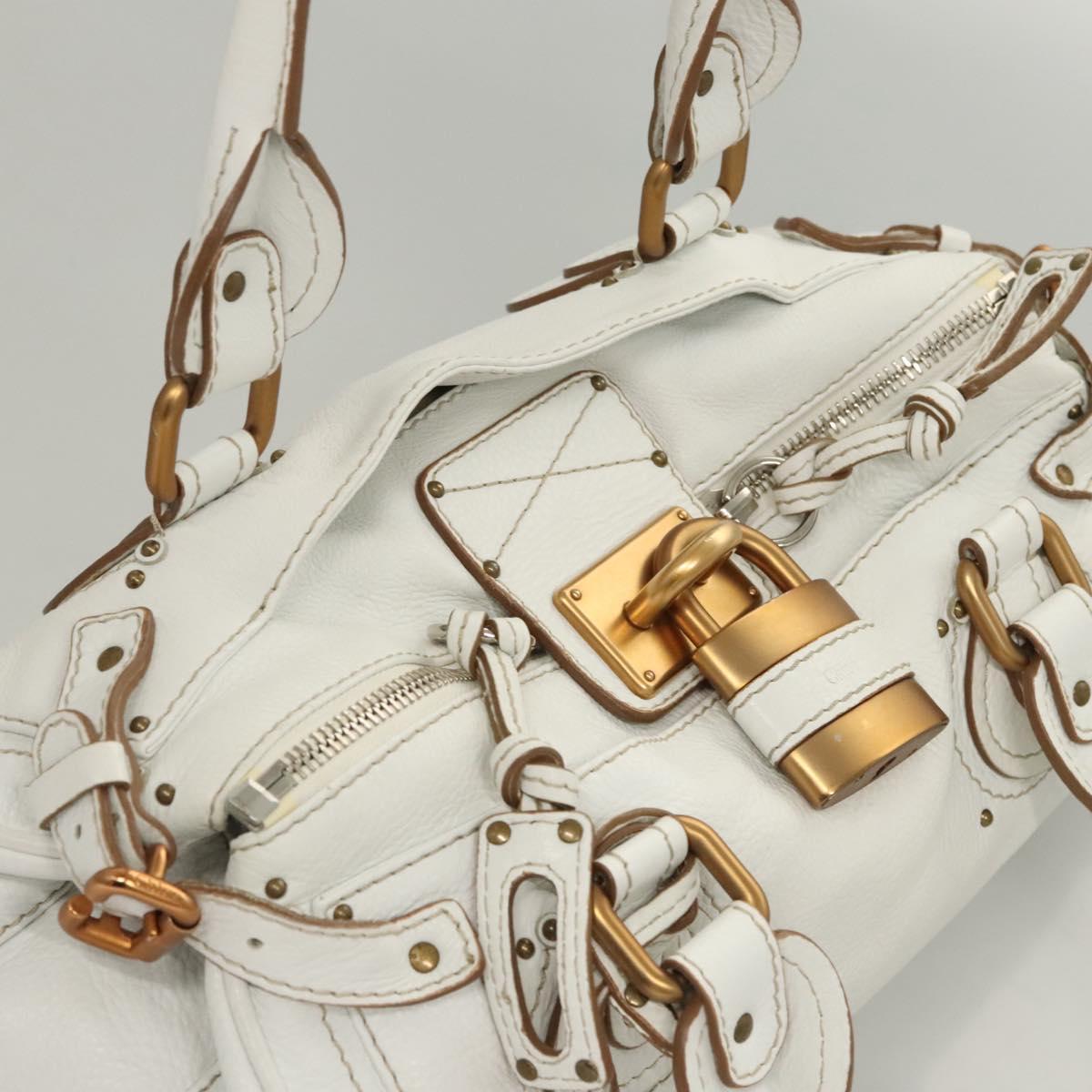 Chloe Paddington Bag - White Leather