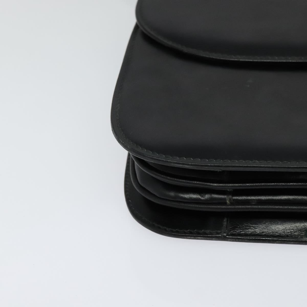 Celine Shoulder Bag – Black Leather Gold
