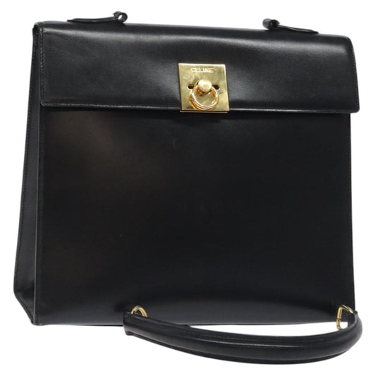 Celine Bag – Black Leather Gold