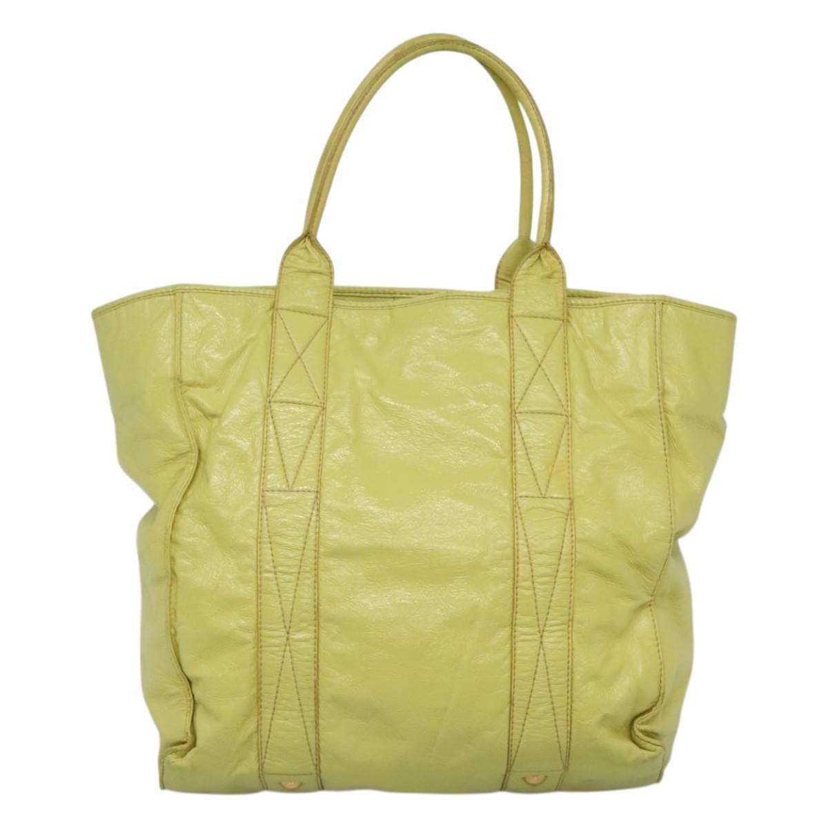Miu Miu Tote Bag – Grønn Patent Leather-Gull