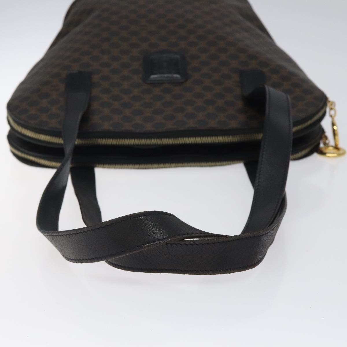 Celine Macadam Canvas Shoulder Bag – Black PVC Leather
