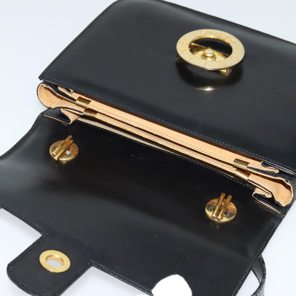 Celine Bag – Black Leather Gold