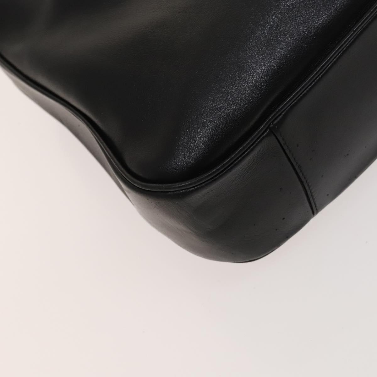 Gucci Bamboo Shoulder Bag – Black Leather