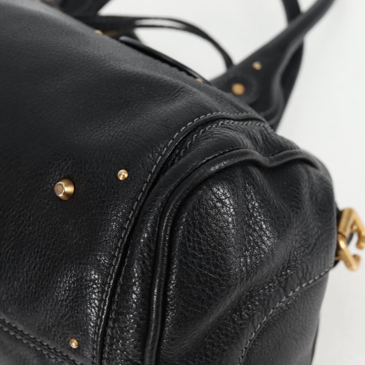 Chloe Paddington Bag - Black Leather