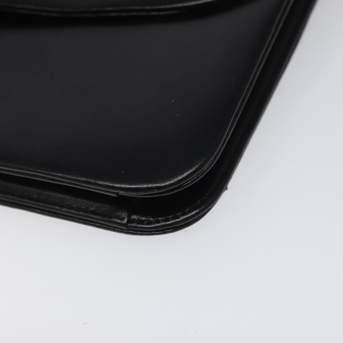 Christian Dior Chain Shoulder Bag – Black Leather Gold