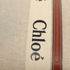 Chloe Woody Large Tote Bag – Beige Canvas