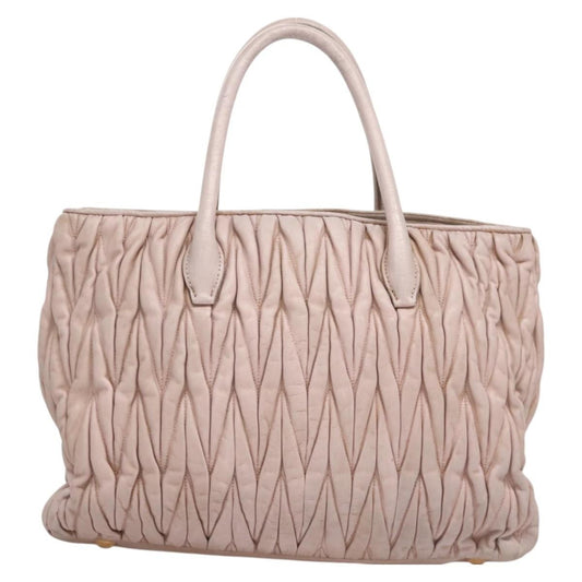 Miu Miu Matelasse Bag – Pink Leather