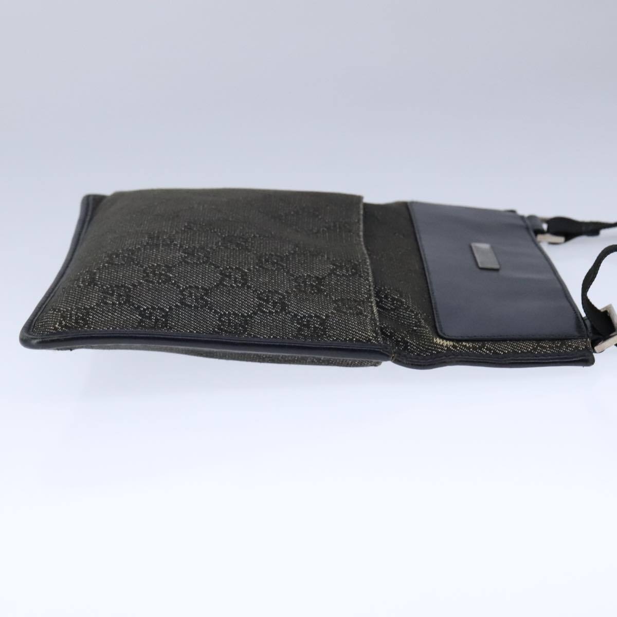 Gucci GG Canvas Shoulder Bag – Black