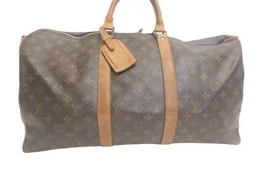 LOUIS VUITTON MONOGRAM KEEPALL 50 BANDOULIERE BAG
