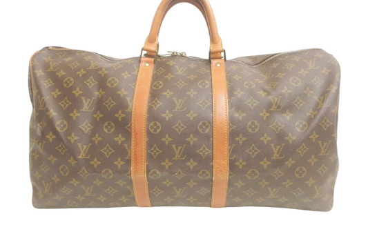 LOUIS VUITTON MONOGRAM KEEPALL 55 BANDOULIERE BAG