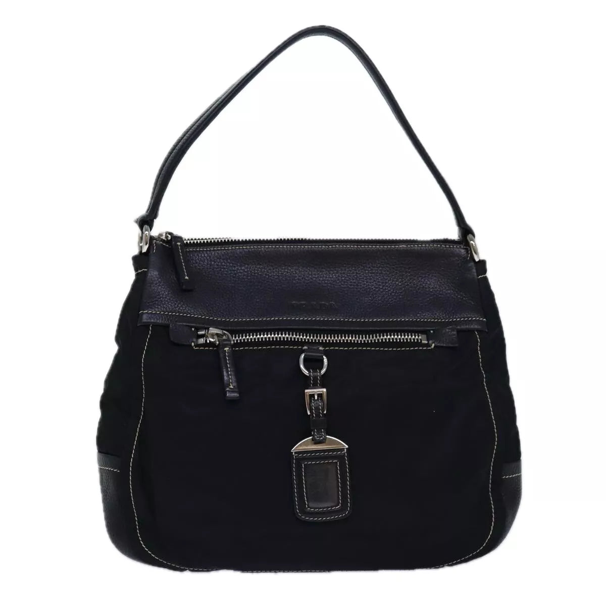 VINTAGE PRADA TESSUTO VITELLO DAINO SHOULDER BAG