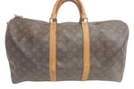 LOUIS VUITTON MONOGRAM KEEPALL 50 BANDOULIERE BAG - Brands Select