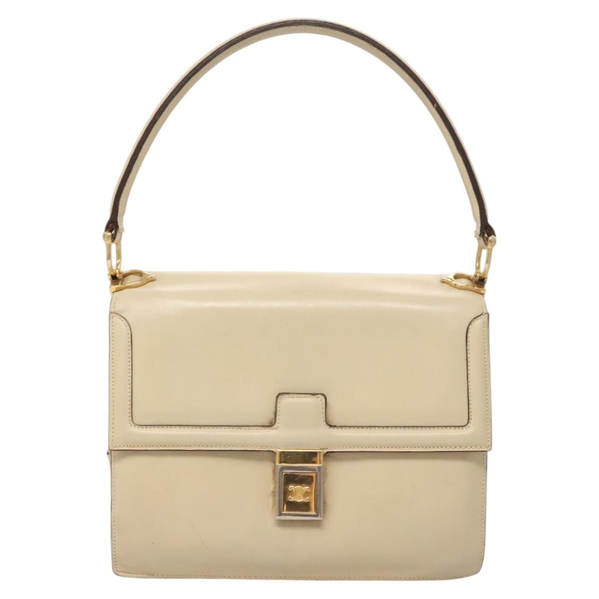 Celine Shoulder Bag – Beige Leather