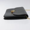 Christian Dior Chain Shoulder Bag – Black Leather Gold