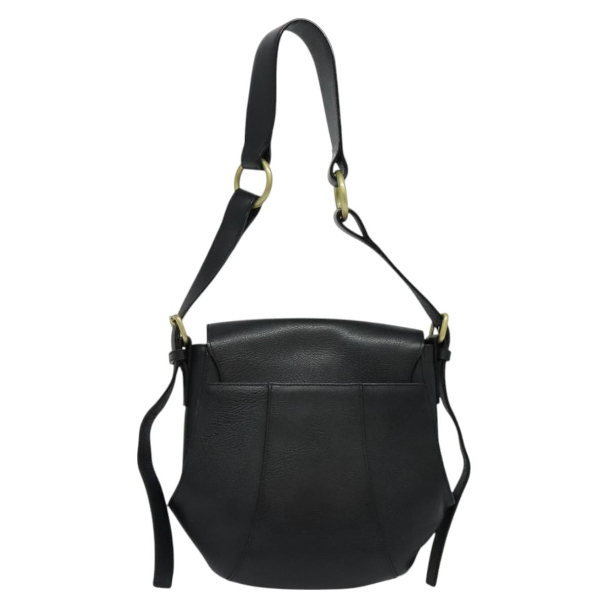 Chloe Shoulder Bag - Black Leather