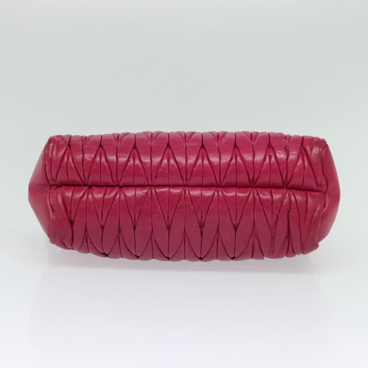 Miu Miu Matelasse Shoulder Bag – Pink Leather
