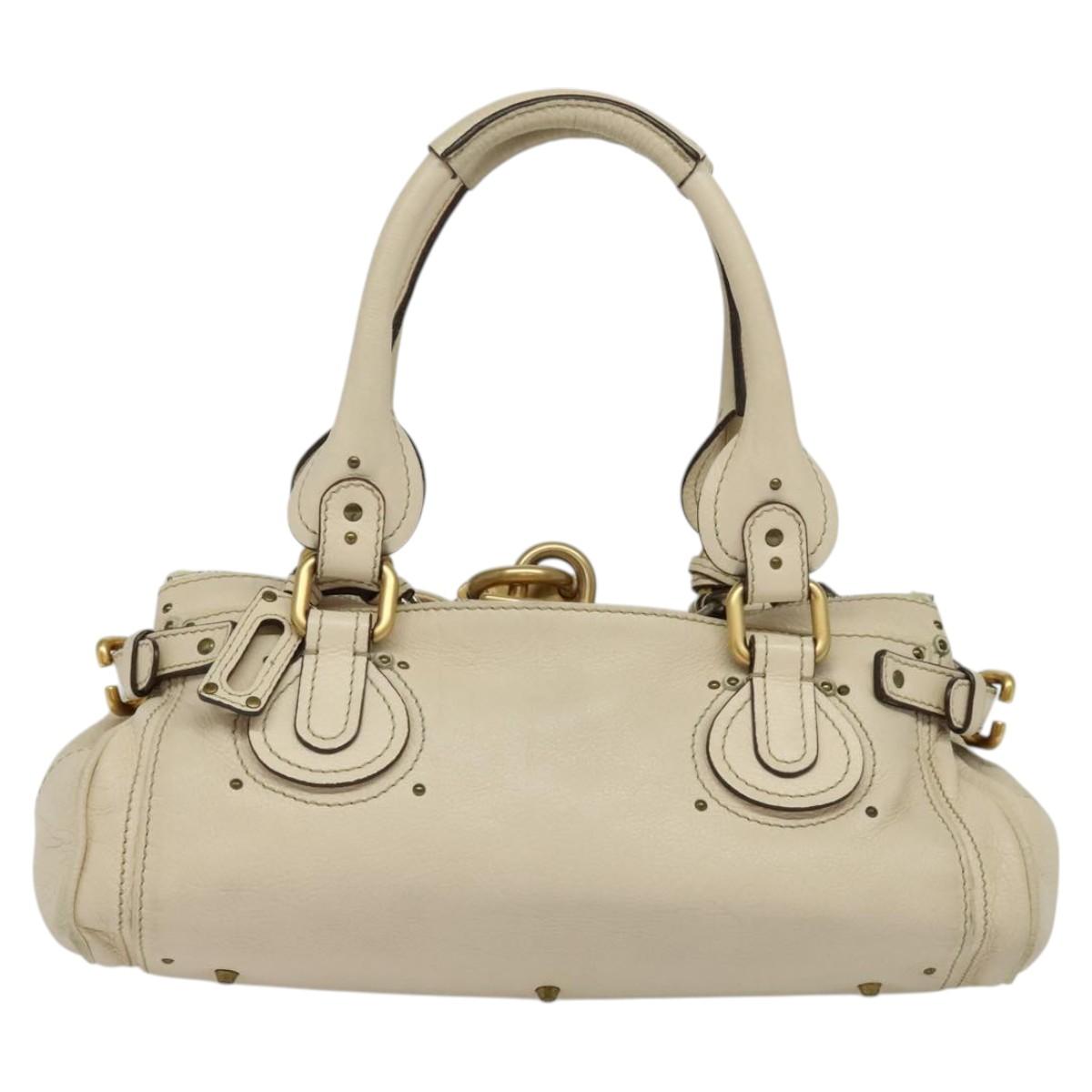 Chloe Paddington Bag - Cream Leather