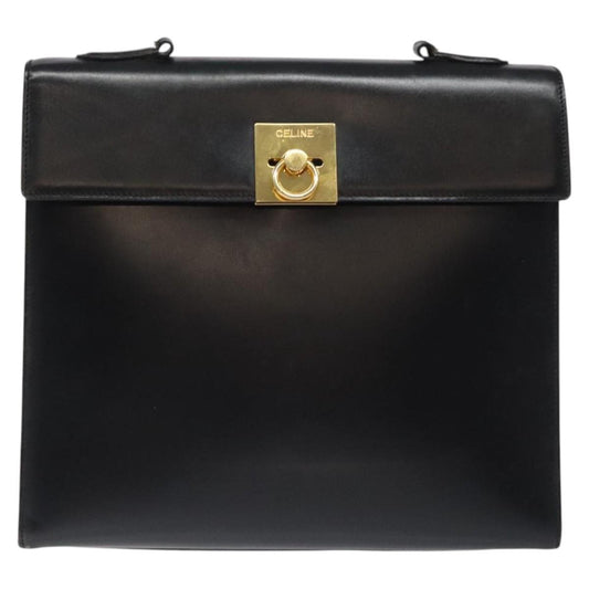 Celine Bag – Black Leather Gold