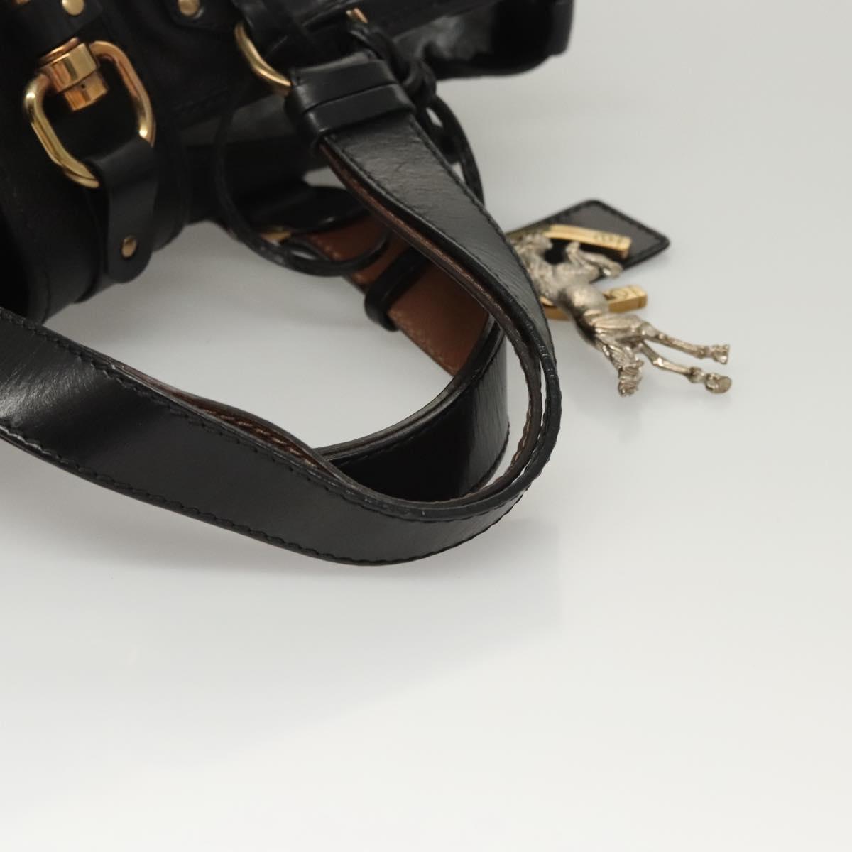 Chloe Kerala Horse Handbag - Black Leather