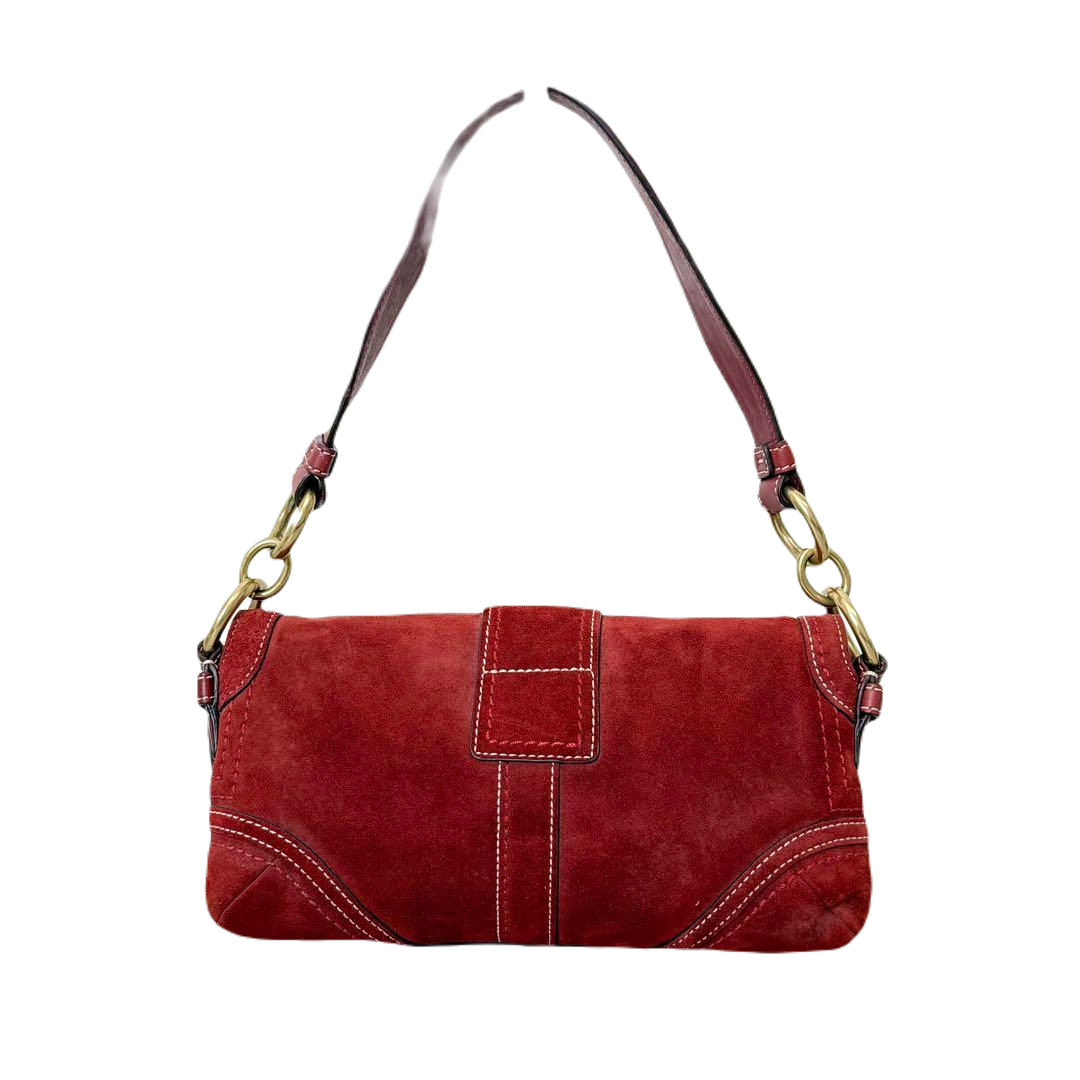 COACH SUEDE SHOULDER BAG - Brands Select