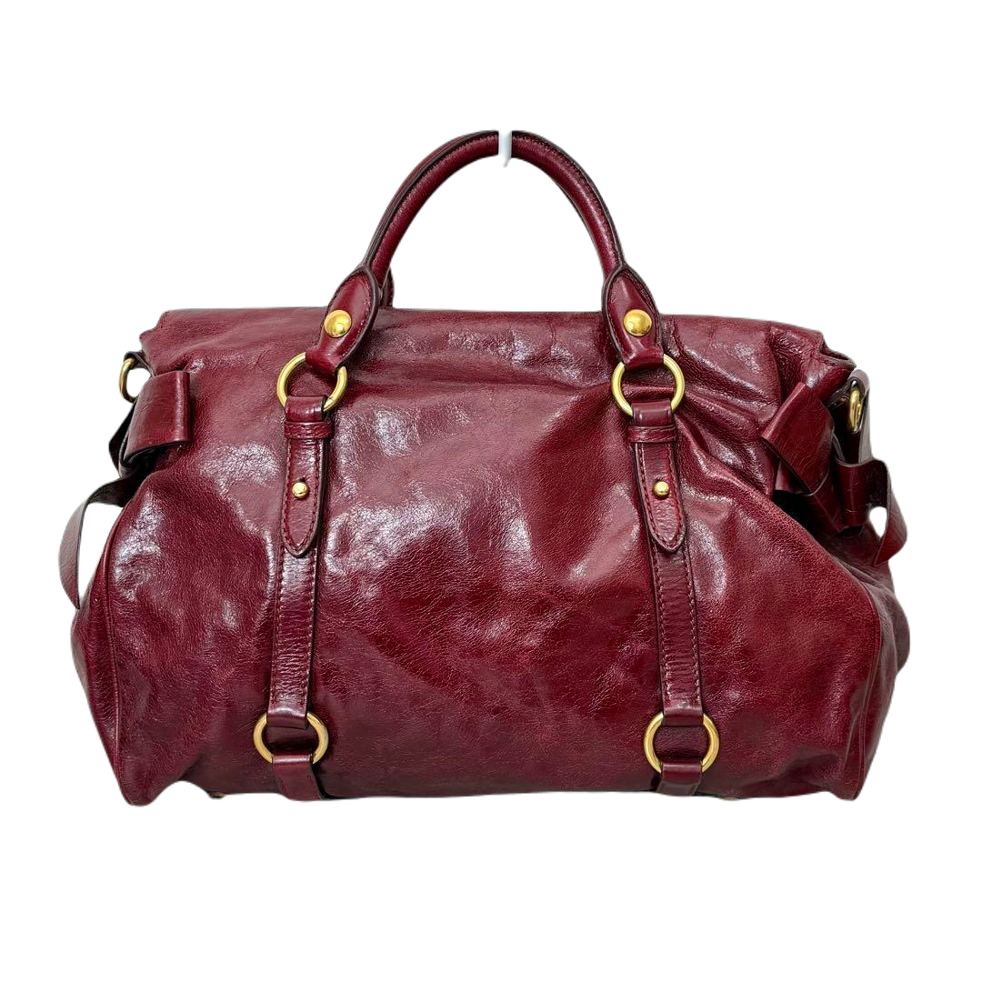 MIU MIU VITELLO LUX BOW BAG