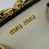 Miu Miu Bag – White Gold Black Leather