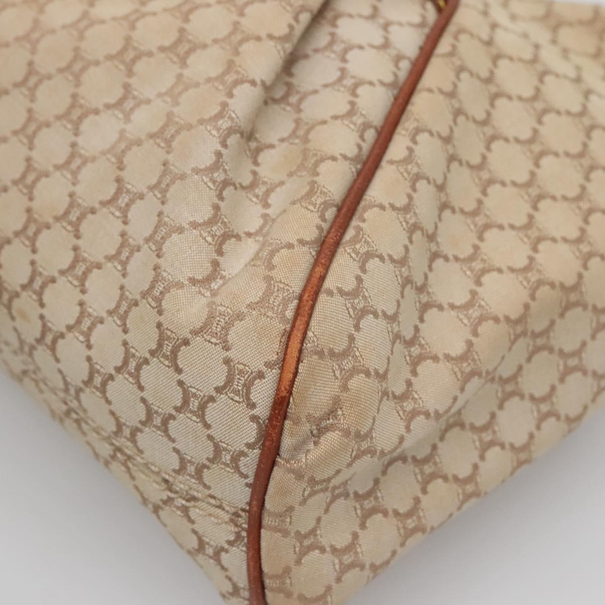 Celine Macadam Canvas Shoulder Bag – Beige-Gold