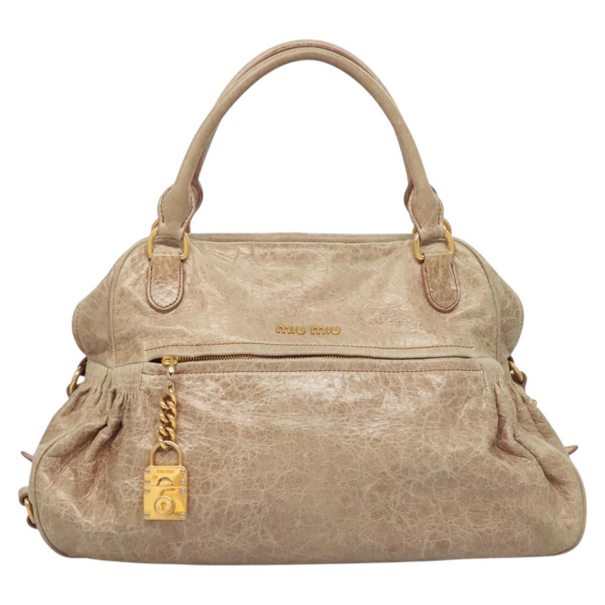 Miu Miu Bag – Beige Leather