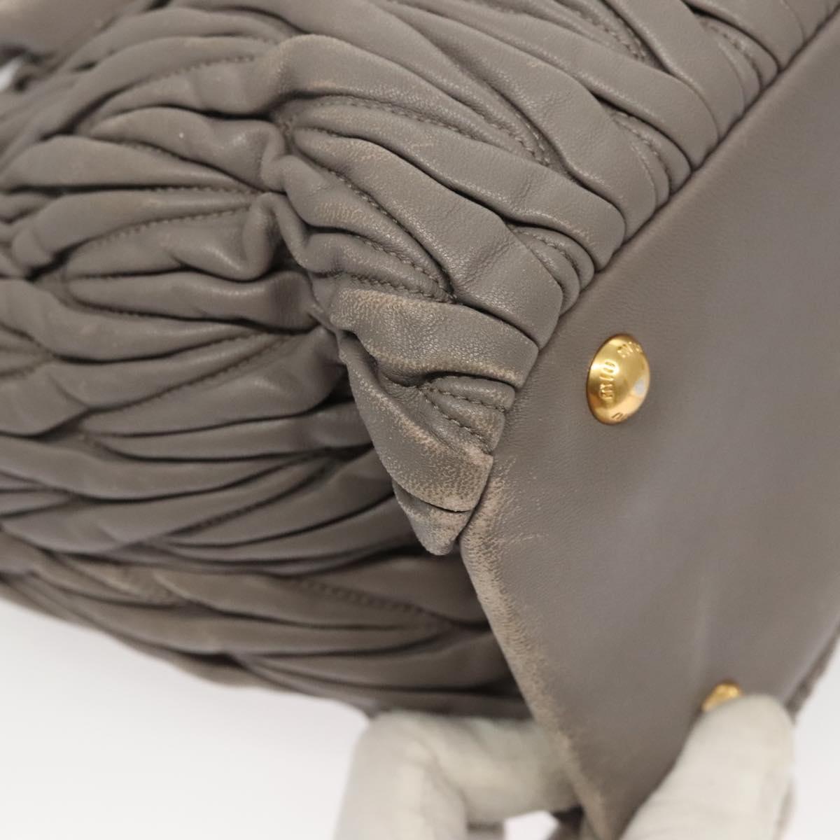 Miu Miu Matelasse Bag – Gray Leather