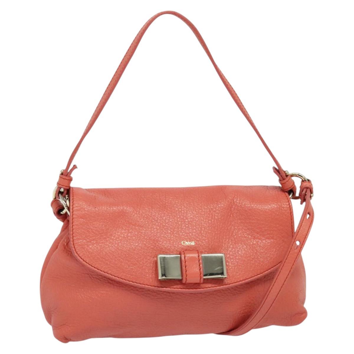 Chloe Lily Shoulder Bag - Pink Leather