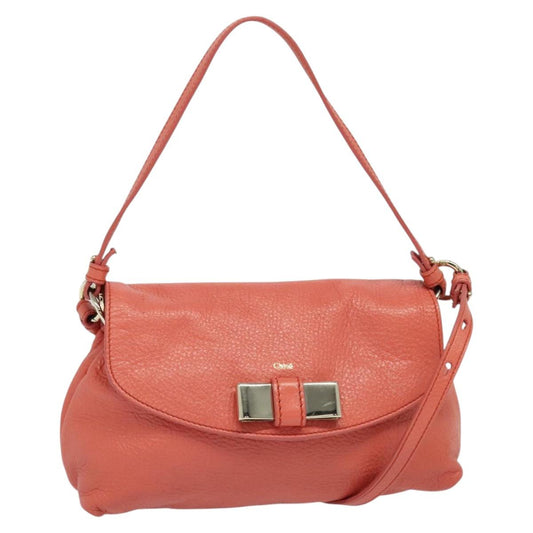 Chloe Lily Shoulder Bag - Pink Leather